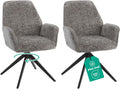 Esszimmerstuhl Dunkelgrau 360° Drehbar – Chenille | 2er, 4er & 6er Set